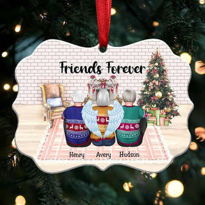 Christmas Ornament - Friends Forever (Ver2) - Personalized Christmas Ornament(HT3) - Makezbright Gifts