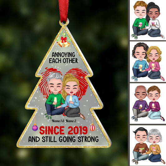 Couple - Annoying Each Other And Still Going Strong - Personalized Acrylic Ornament - Makezbright Gifts