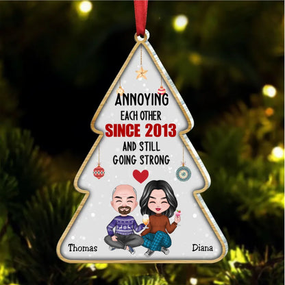 Couple - Annoying Each Other & Still Going Strong - Personalized Ornament (QH) - Makezbright Gifts