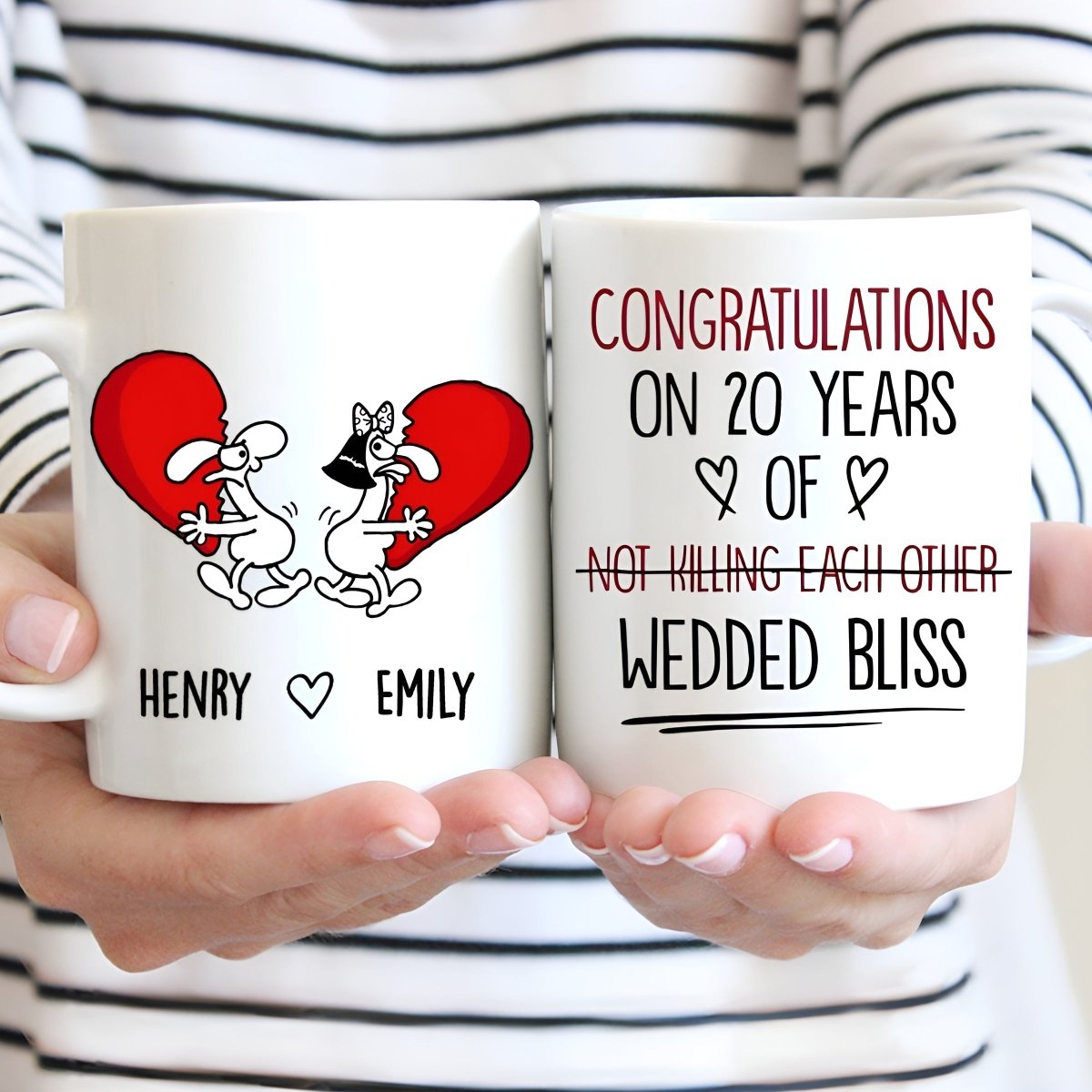 Couple - Congratulations On Not Killing Each Other Wedded Bliss - Personalized Mug - Makezbright Gifts