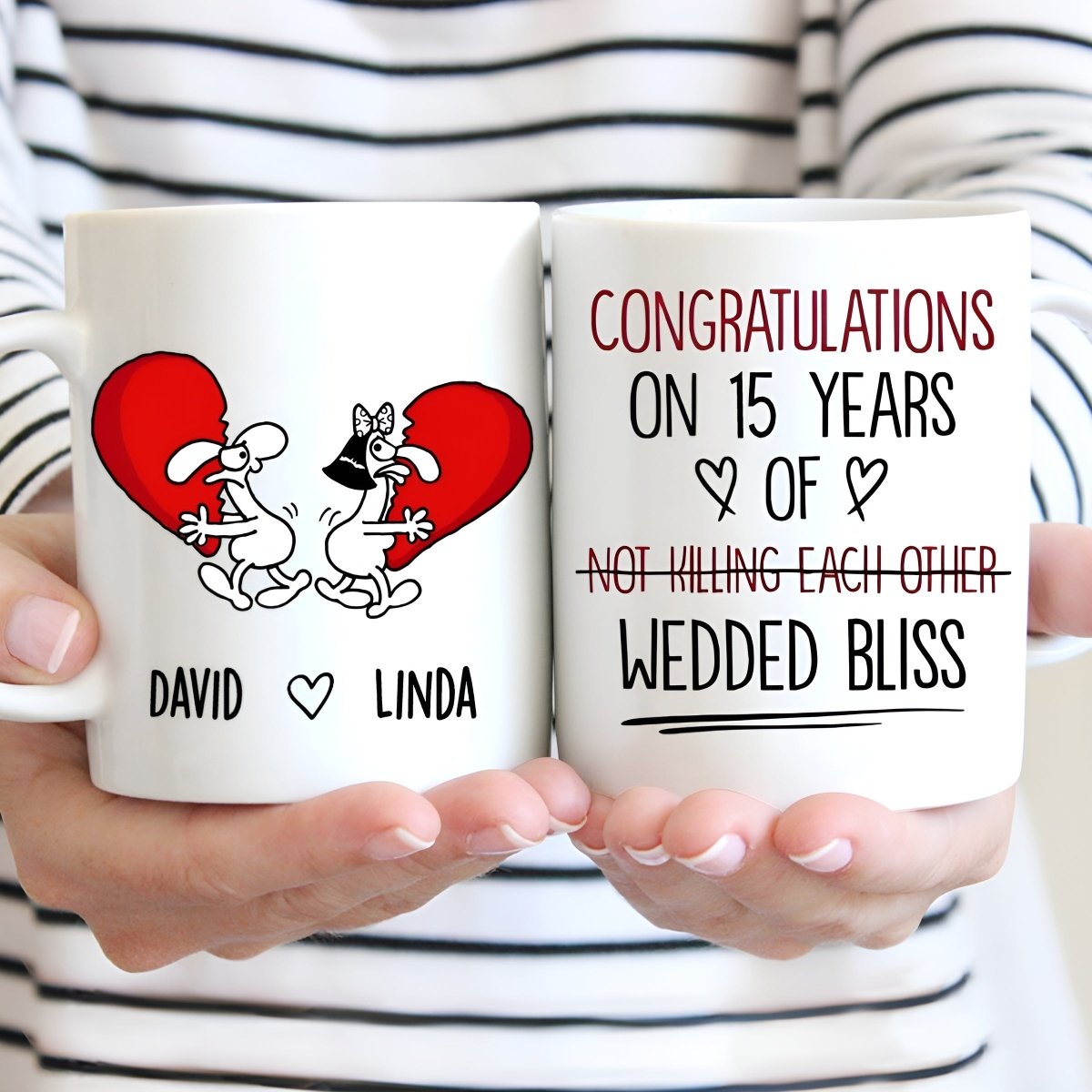 Couple - Congratulations On Not Killing Each Other Wedded Bliss - Personalized Mug - Makezbright Gifts