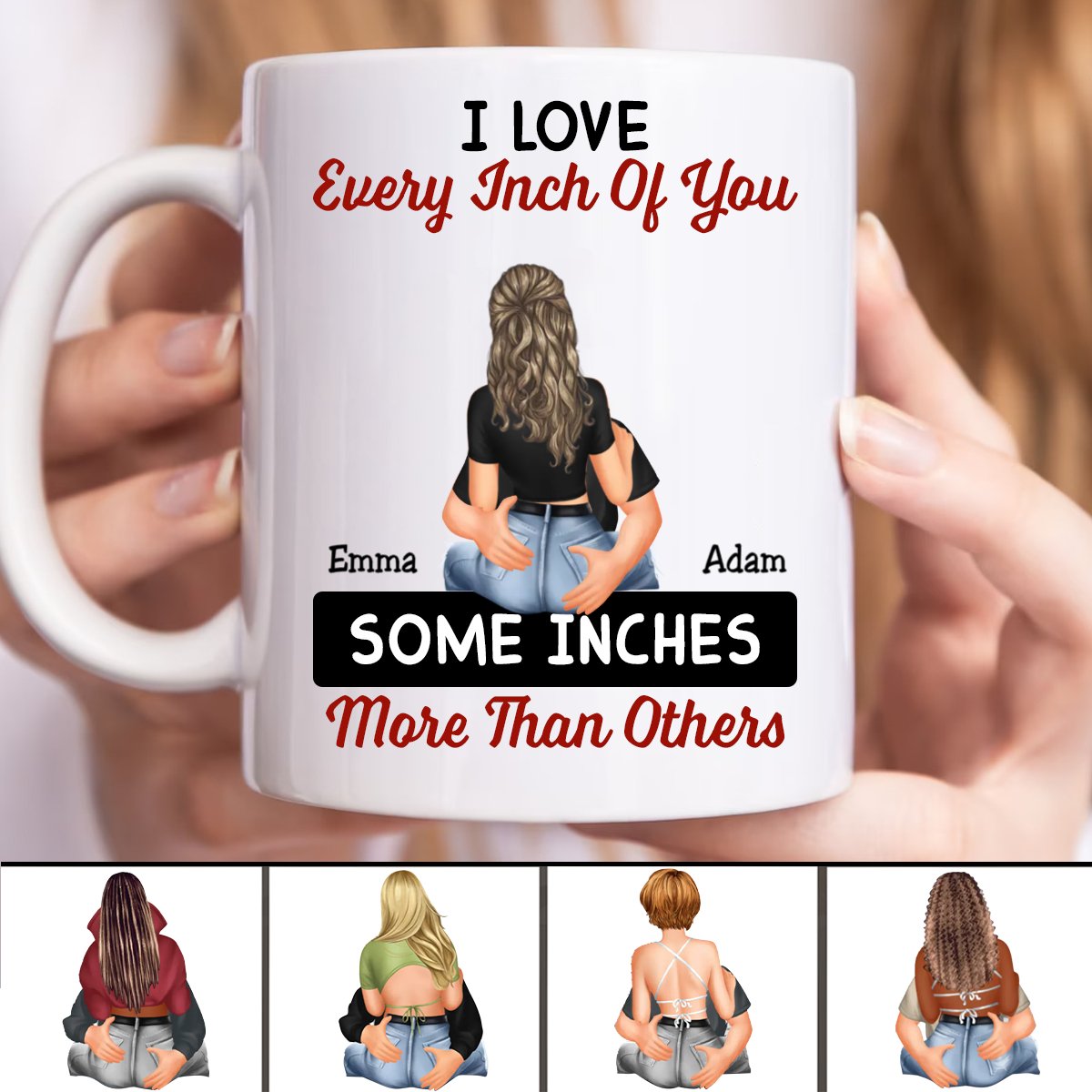 Couple - Couple Love Every Inch Of You - Personalized Mug (TB) - Makezbright Gifts