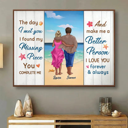 Couple - I Love You Forever And Always - Personalized Poster - Makezbright Gifts