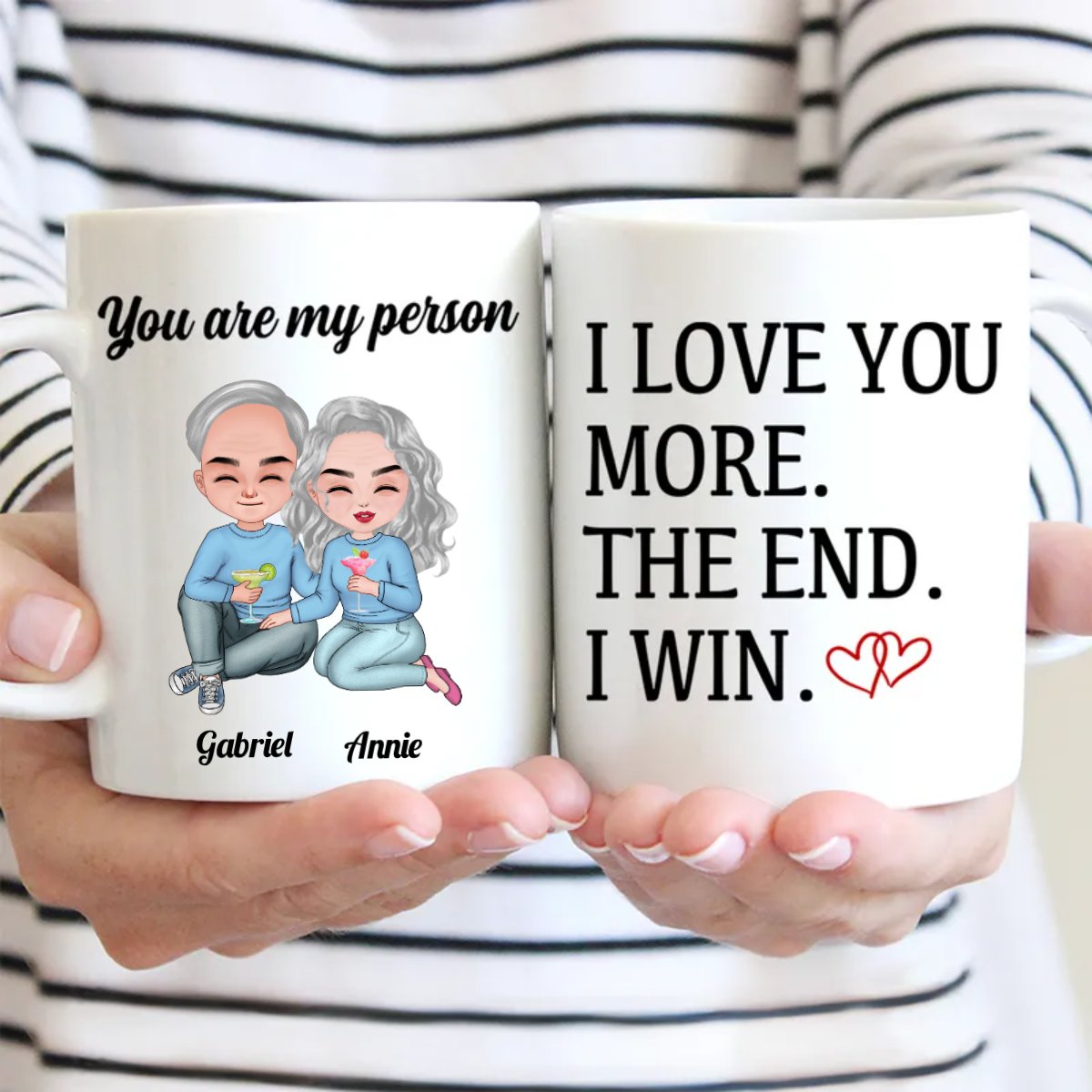 Couple - I Love You More The End I Win - Personalized Mug - Makezbright Gifts