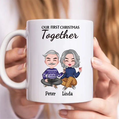 Couple - Our First Christmas Together - Personalized Mug - Makezbright Gifts