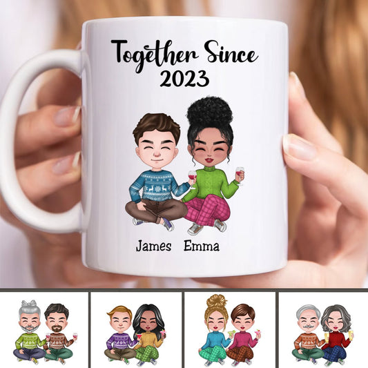 Couple - Together Since Husband And Wife - Personalized Mug - Makezbright Gifts