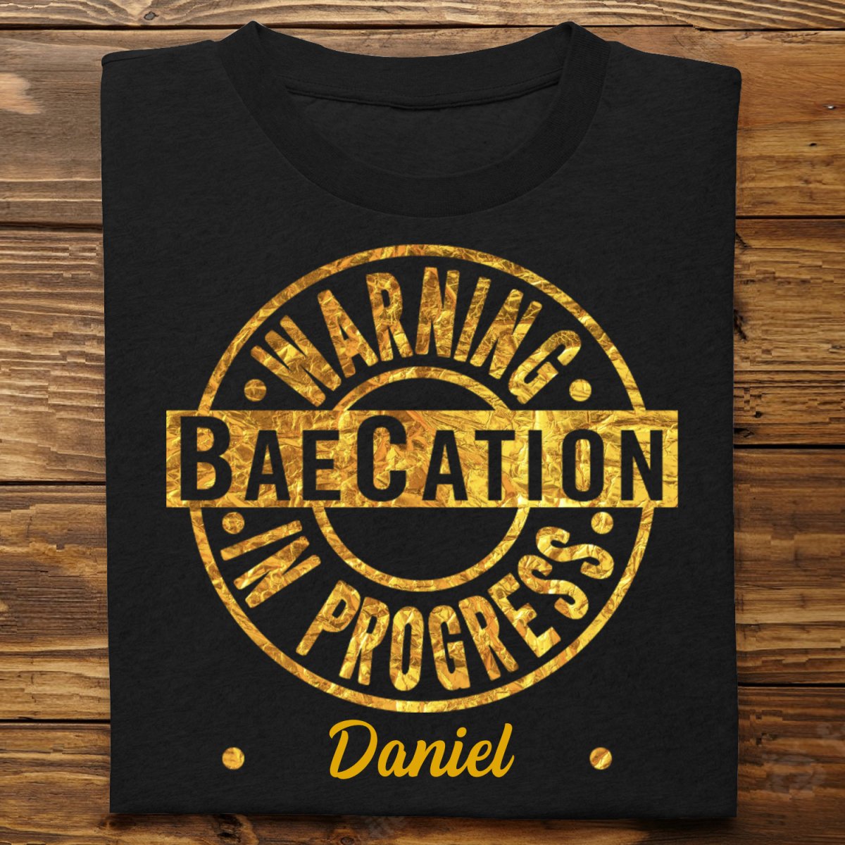 Couple - Warning Baecation In Progress - Personalized Unisex T - shirt, Hoodie, Sweatshirt - Makezbright Gifts