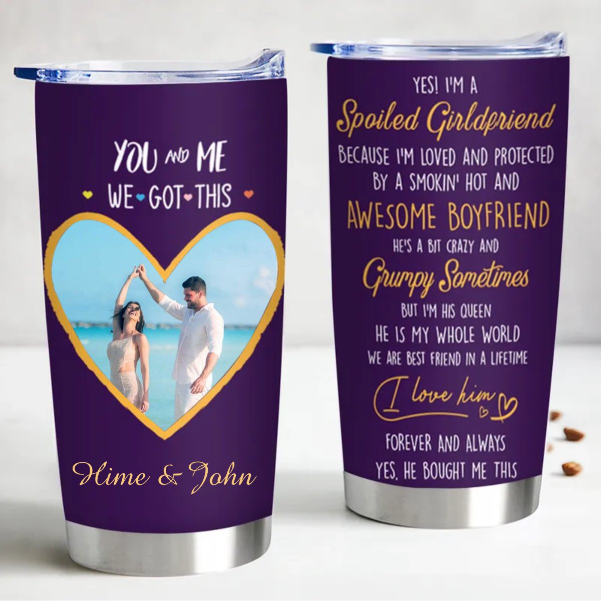 Couple - You And Me We Got This V2 - Personalized Tumbler - Makezbright Gifts