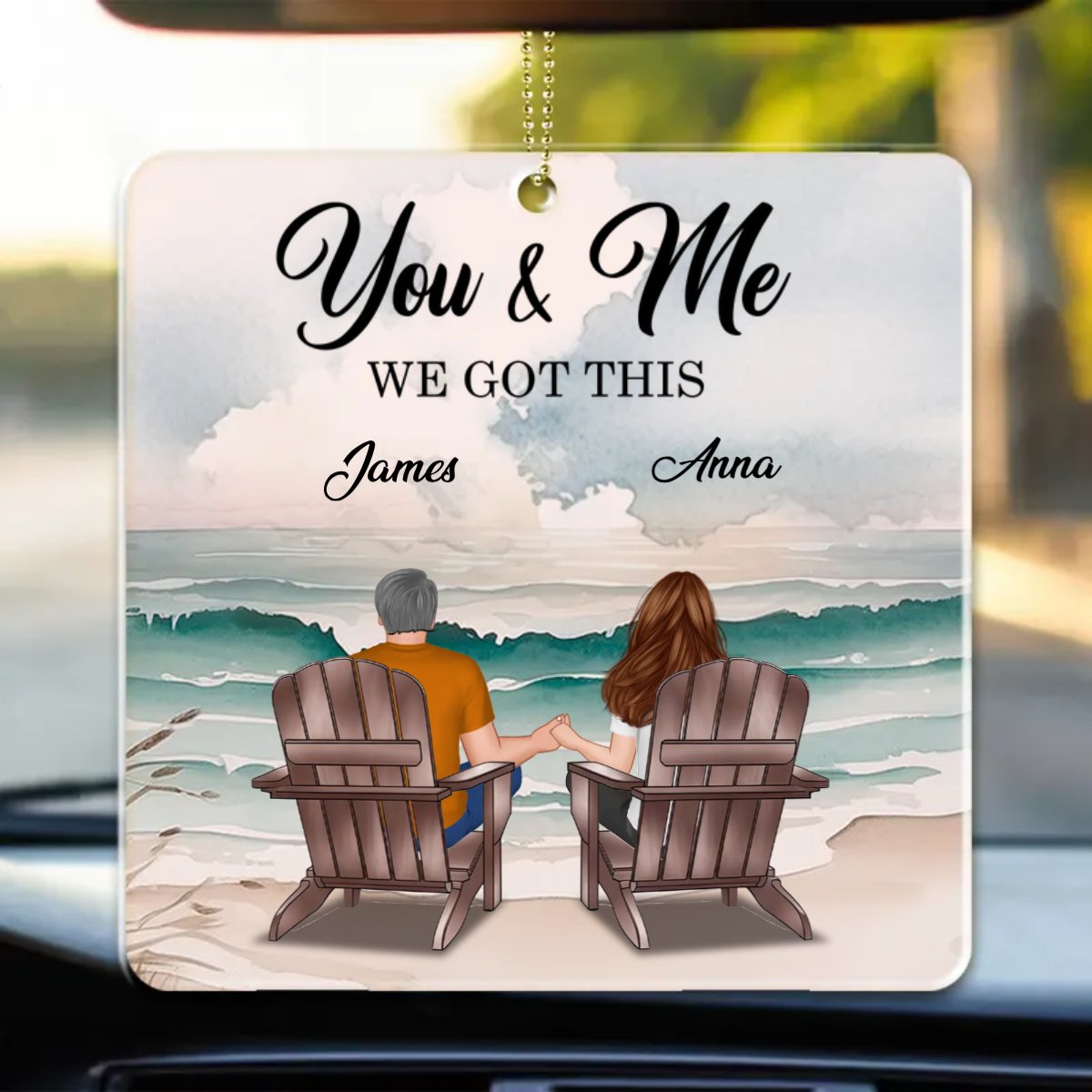 Couple - You & Me We Got It Beach - Personalized Car Ornament - Makezbright Gifts