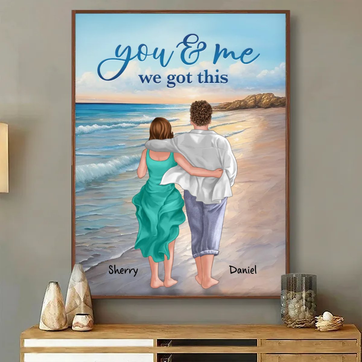 Couple - You & Me We Got This - Personalized Poster (HN) - Makezbright Gifts