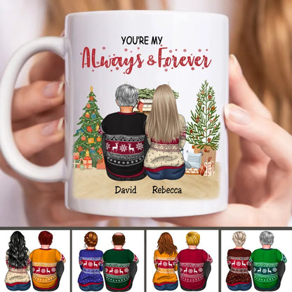 Couple - You're My Always & Forever - Personalized Mug (LH) - Makezbright Gifts