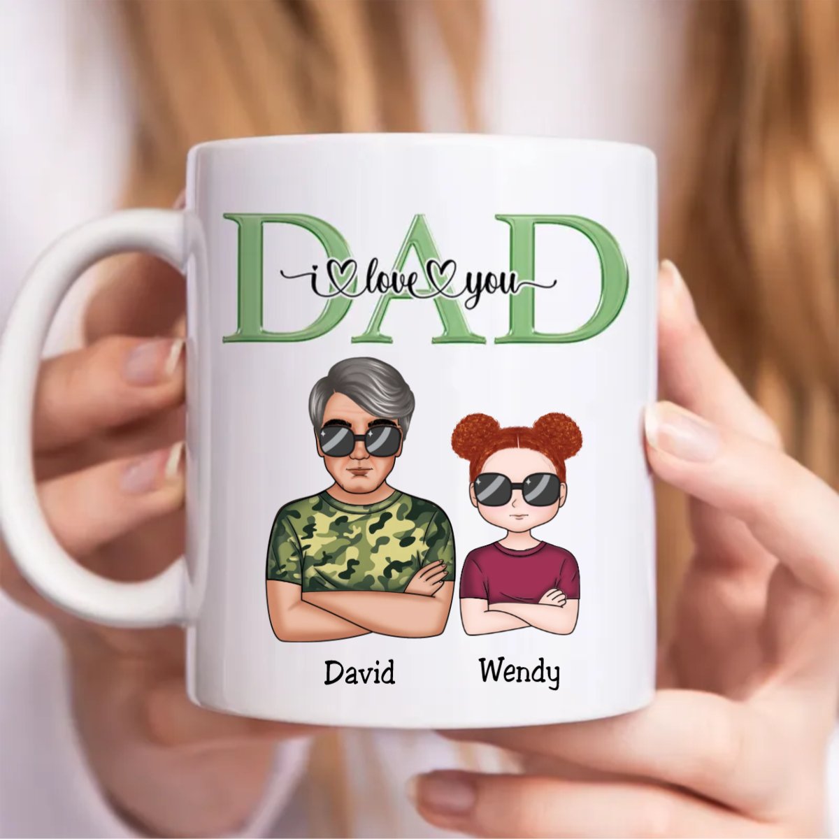 Dad I Love You - Personalized Mug (TB) - Makezbright Gifts