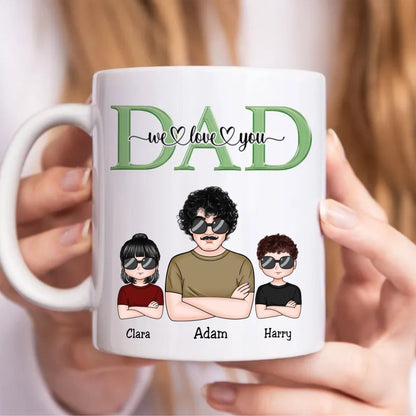 Dad I Love You - Personalized Mug (TB) - Makezbright Gifts