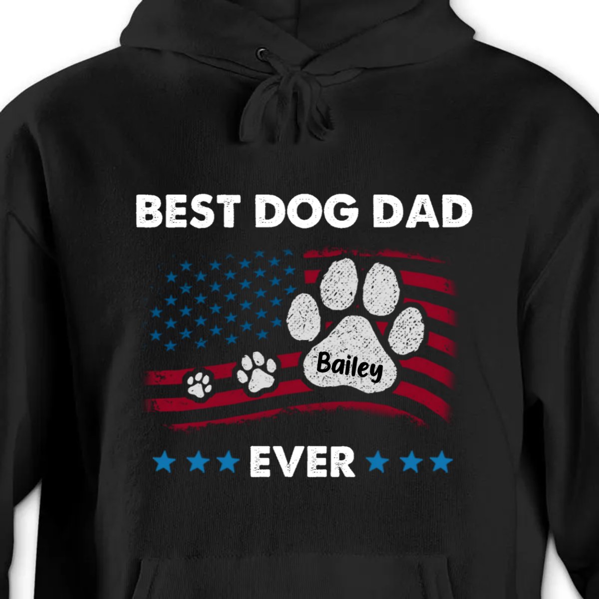 Dog Lovers - Best Dog Dad Ever - Personalized Unisex T - shirt, Hoodie, Sweatshirt - Makezbright Gifts