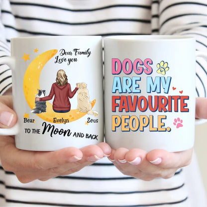 Dog Lovers - Dogs Are My Favorite People - Personalized Mug (NN) - Makezbright Gifts