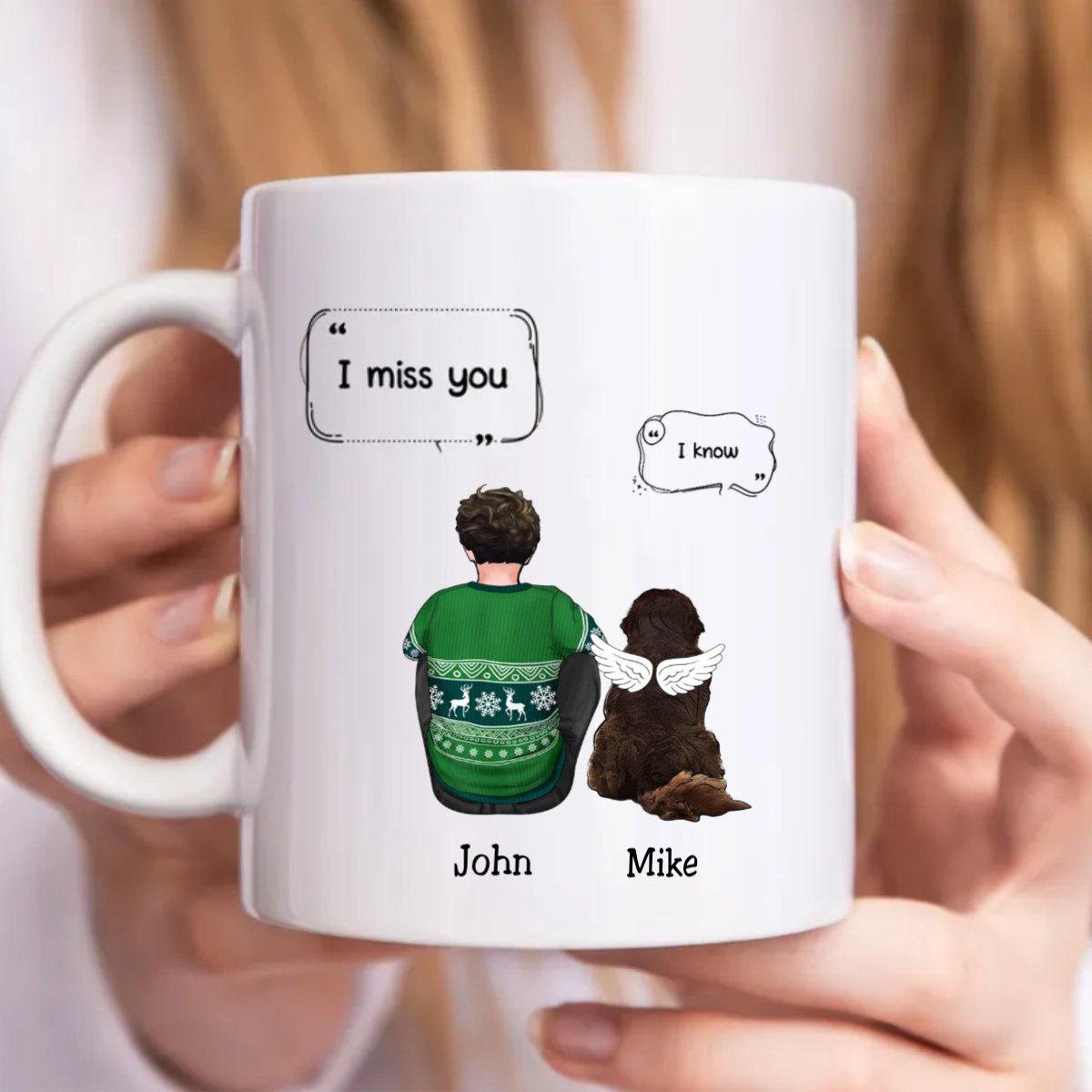 Dog Lovers - I Miss You Memorial Pet - Personalized Mug - Makezbright Gifts