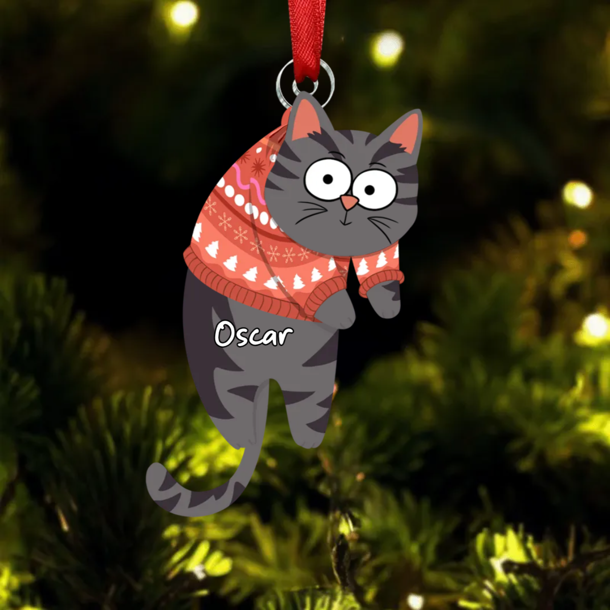 Have Yourself A Very Meowy Christmas - Cat Personalized Custom Ornament - Acrylic Custom Shaped - Christmas Gift For Pet Owners, Pet Lovers