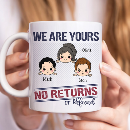 Father's Day - No Returns Or Refunds Grandkids - Personalized Mug (TB)