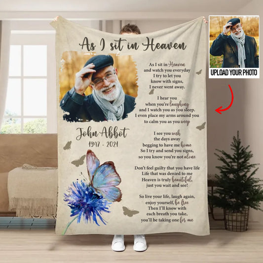 Family - Custom Photo I Try To Let You Know With Signs - Personalized Blanket (TB) - Makezbright Gifts