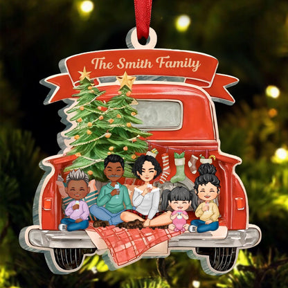 Family - Family Is Forever - Personalized Acrylic Ornament - Makezbright Gifts