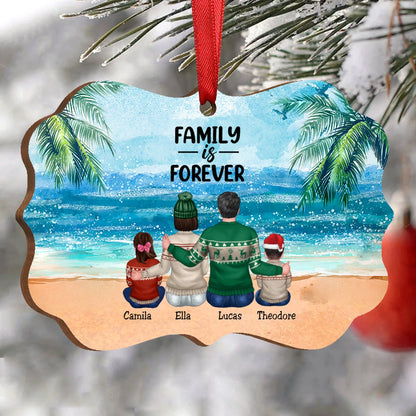 Family - Family Is Forever - Personalized Acrylic Ornament - Makezbright Gifts