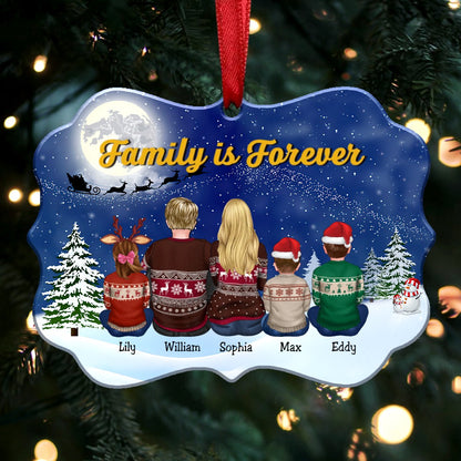 Family - Family Is Forever - Personalized Acrylic Ornament (TT1) - Makezbright Gifts