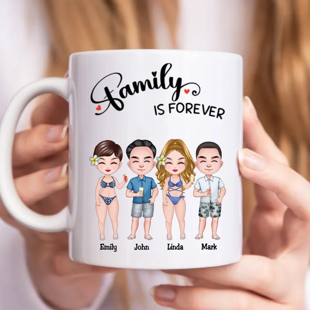 Family - Family Is Forever - Personalized Mug - Makezbright Gifts