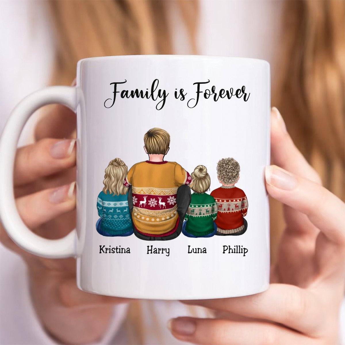 Family - Family Is Forever - Personalized Mug (BU) - Makezbright Gifts