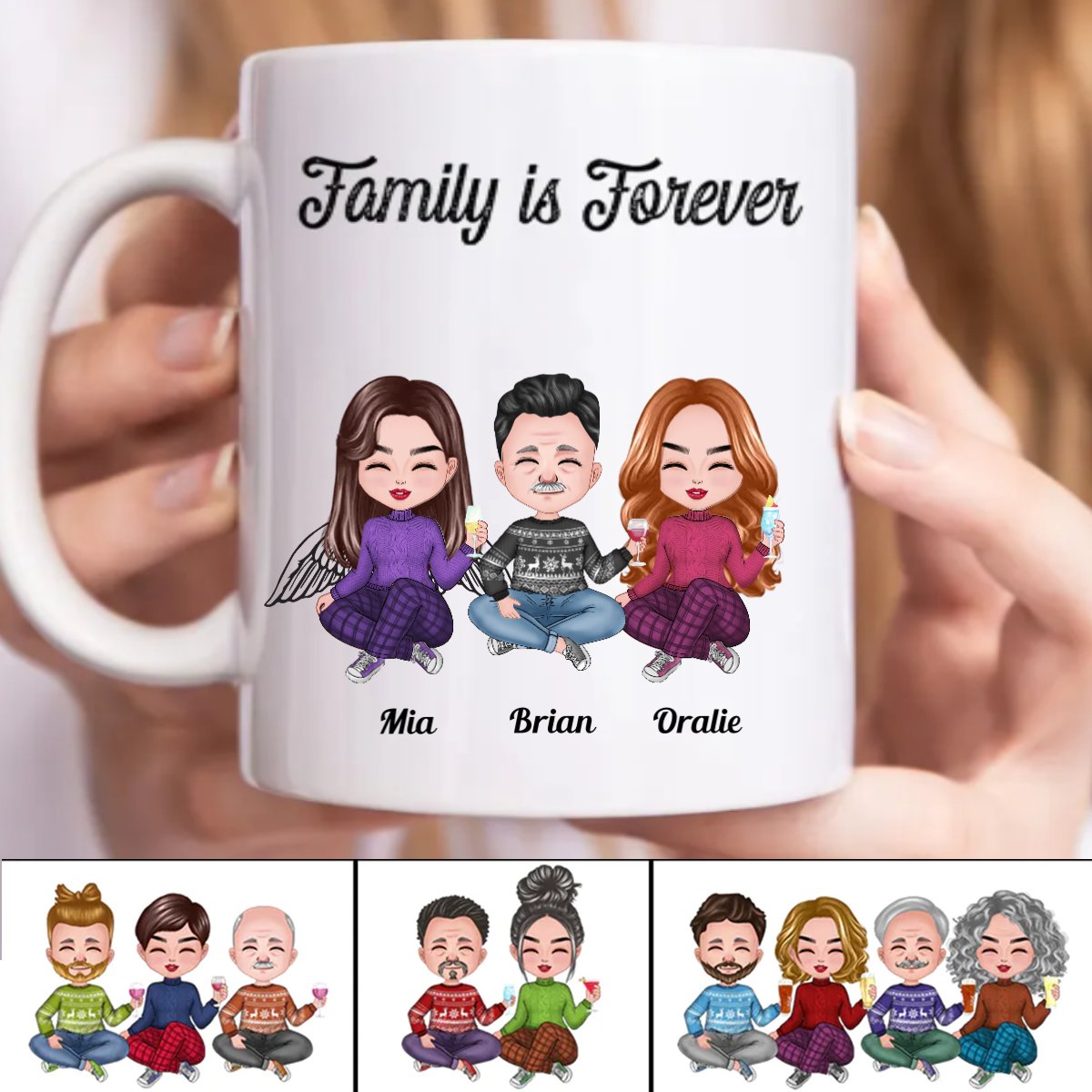 Family - Family Is Forever - Personalized Mug (CB) - Makezbright Gifts