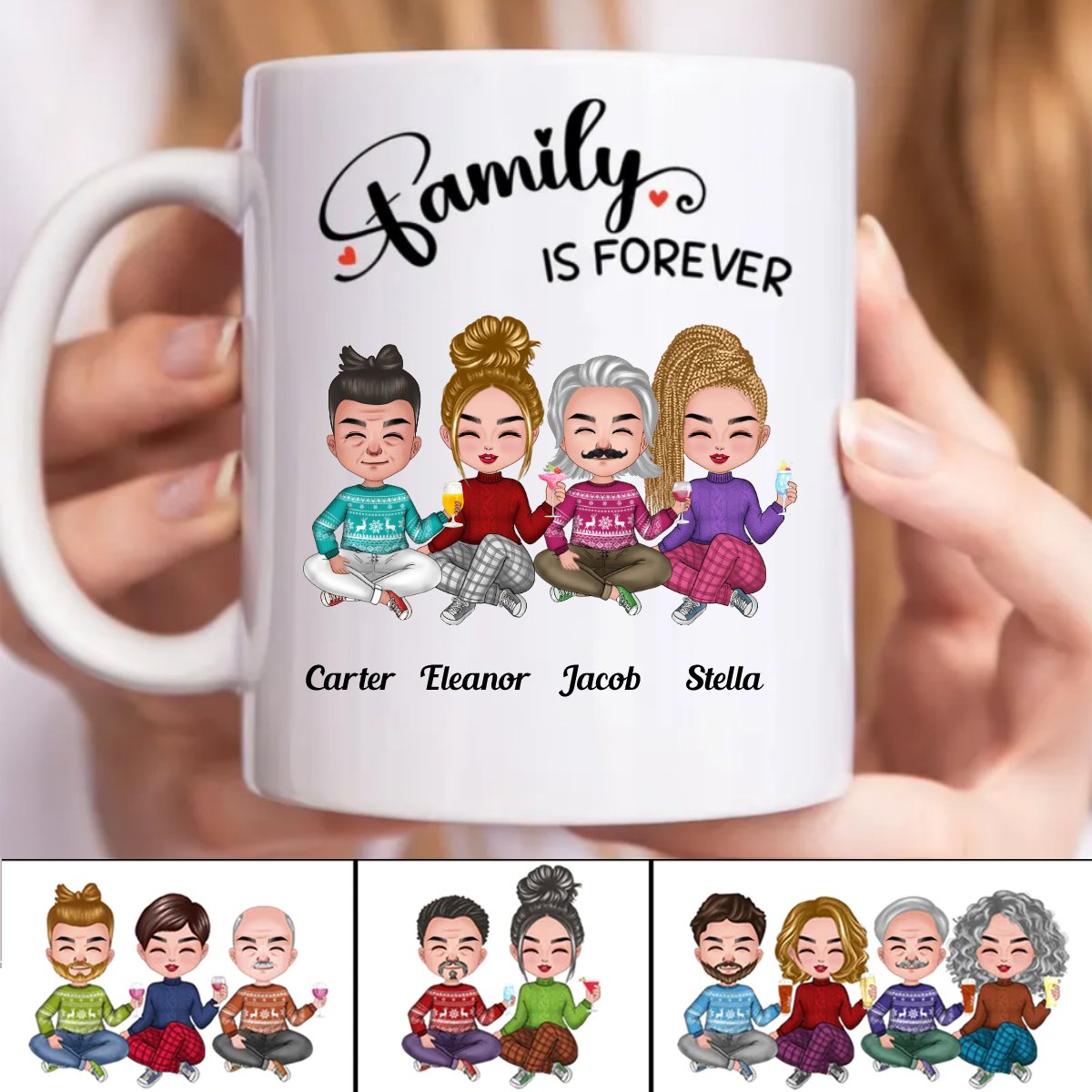 Family - Family Is Forever - Personalized Mug (SA) - Makezbright Gifts