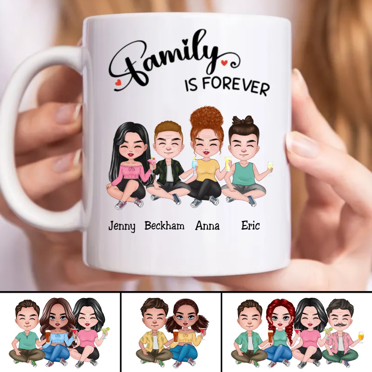 Family - Family Is Forever - Personalized Mug (TB) - Makezbright Gifts