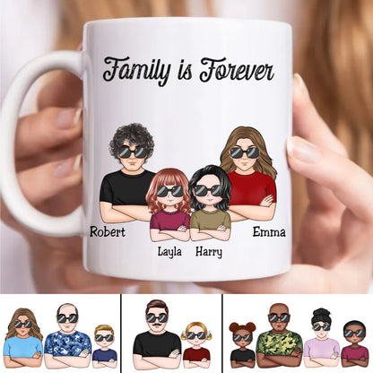 Family - Family Is Forever V2 - Personalized Mug - Makezbright Gifts