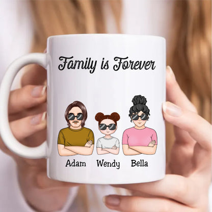 Family - Family Is Forever V2 - Personalized Mug - Makezbright Gifts