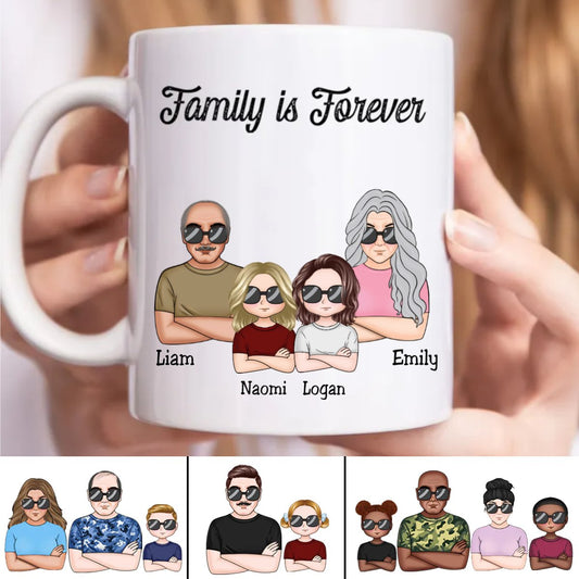 Family - Family Is Forever V2 - Personalized Mug - Makezbright Gifts