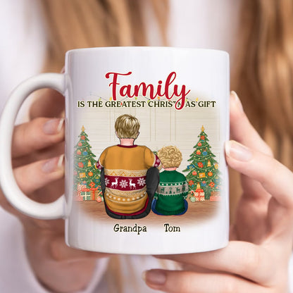 Family - Family Is The Greatest Christmas Gift - Personalized Mug (I) - Makezbright Gifts