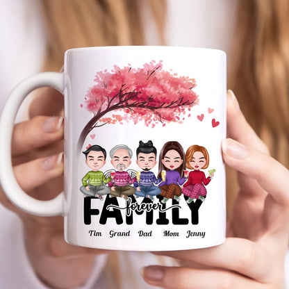 Family Forever - Personalized Mug - Makezbright Gifts