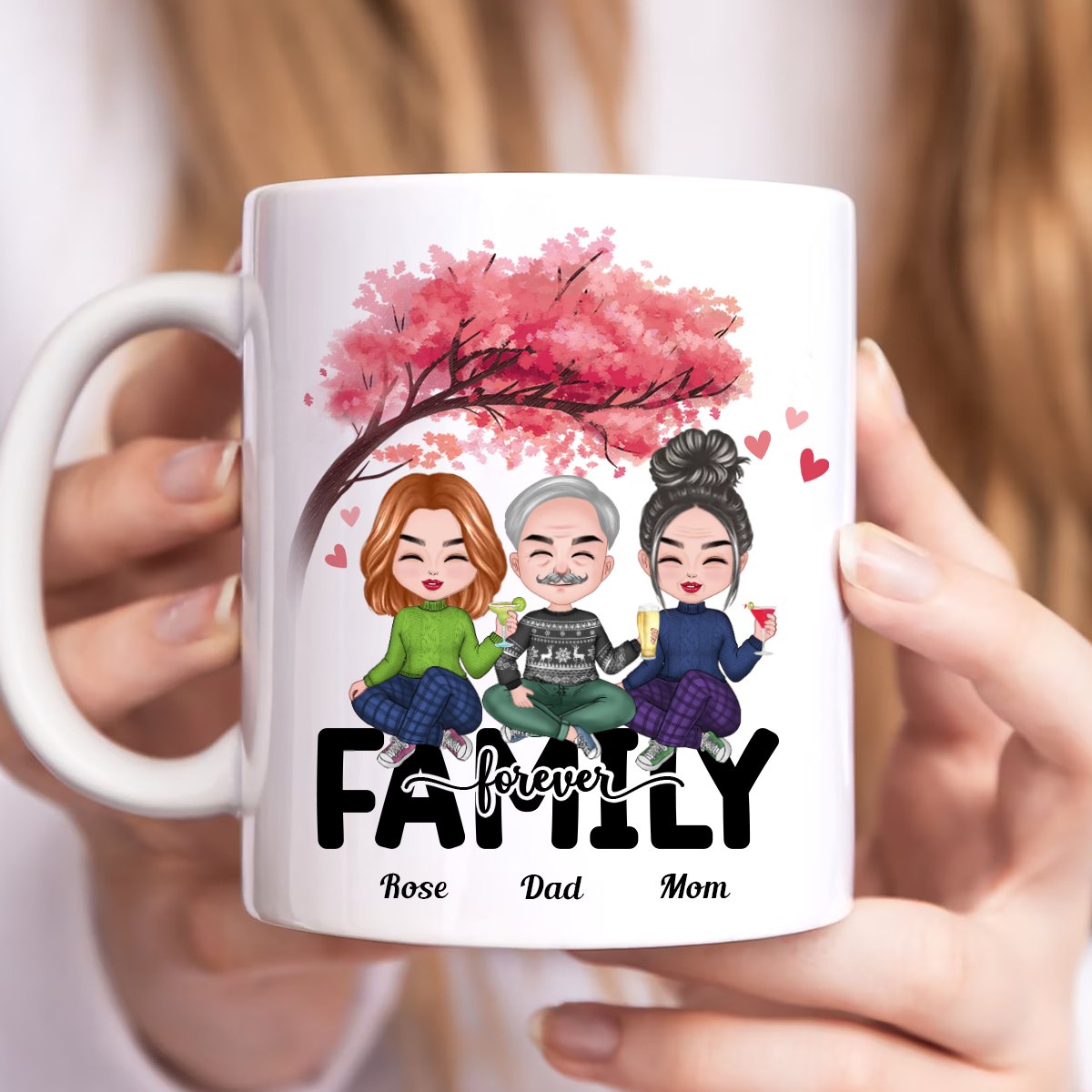 Family Forever - Personalized Mug - Makezbright Gifts