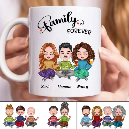 Family Forever - Personalized Mug (SA) - Makezbright Gifts