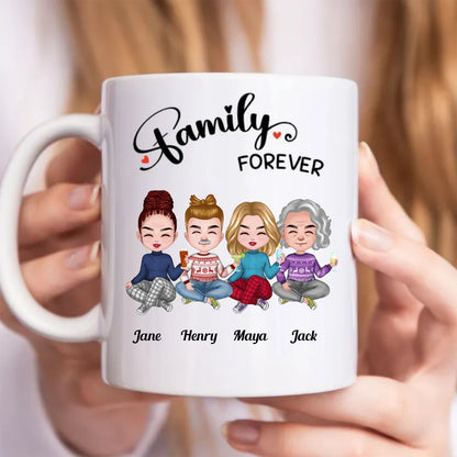 Family Forever - Personalized Mug (SA) - Makezbright Gifts