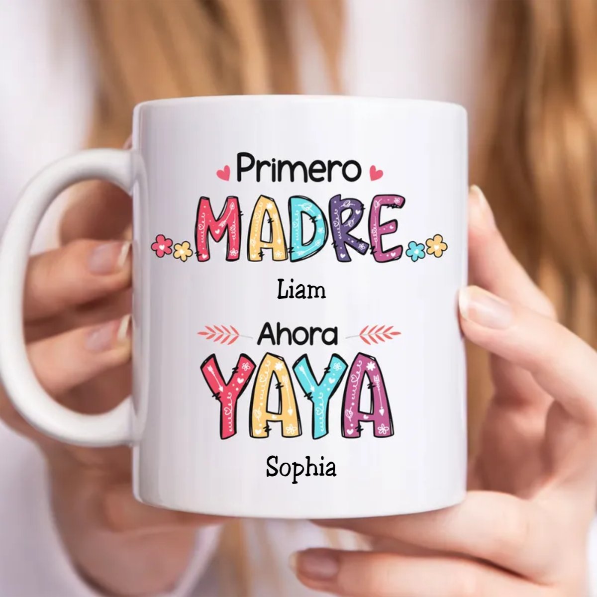 Family - Grandma Abuela - Personalized Mug - Makezbright Gifts