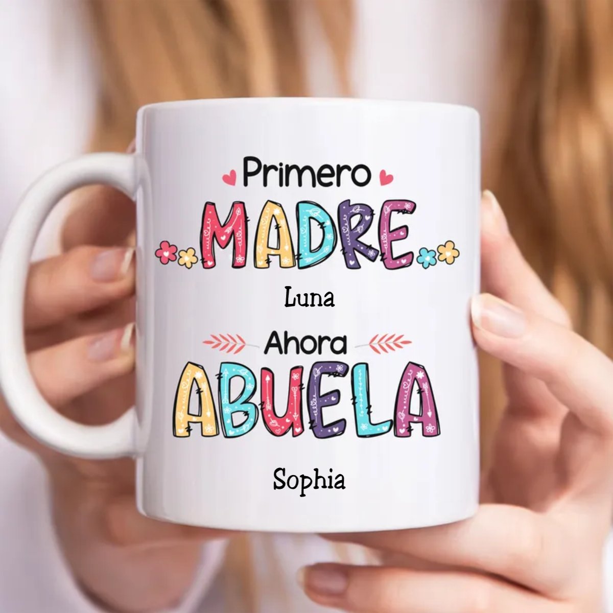 Family - Grandma Abuela - Personalized Mug - Makezbright Gifts