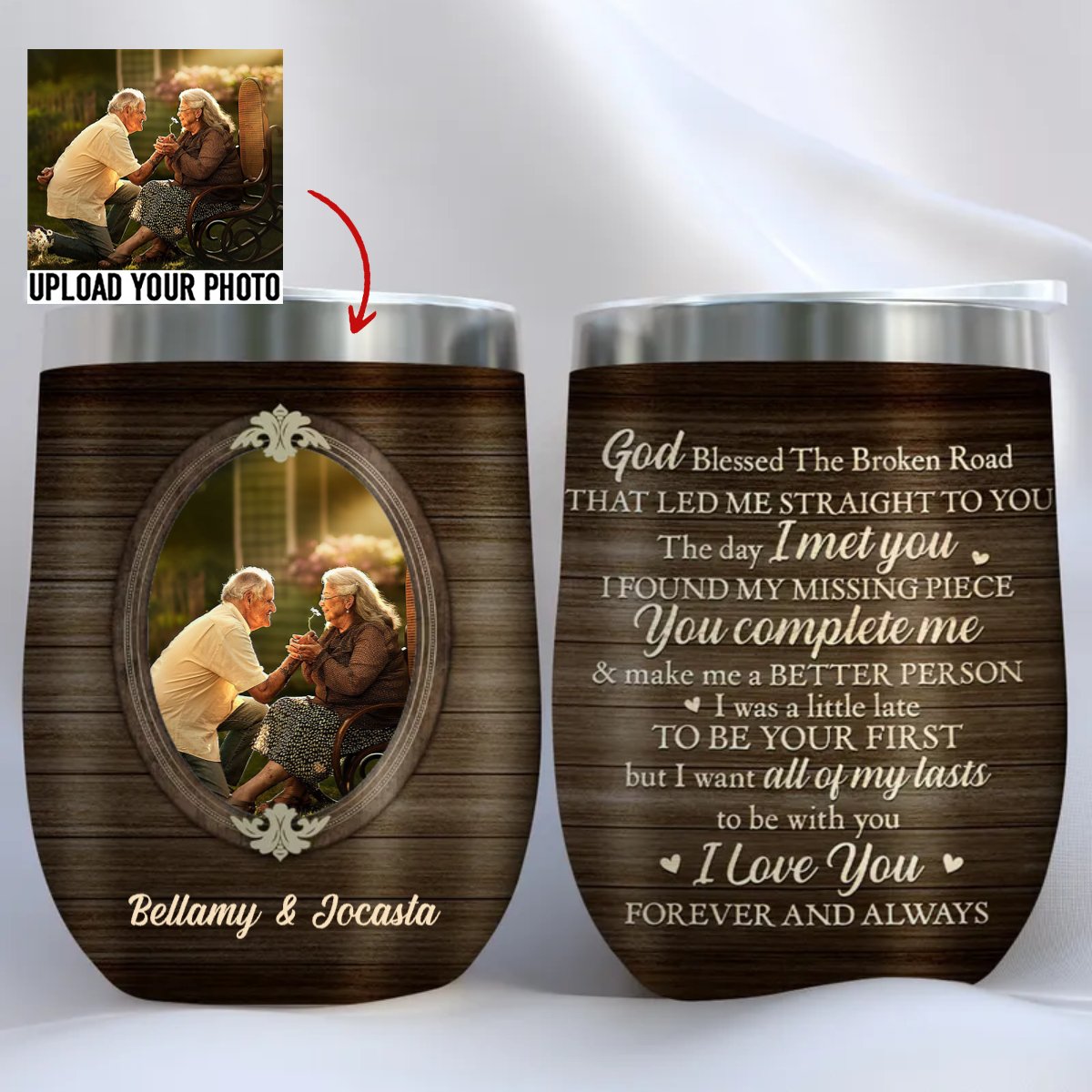 Family - I Always Love You - Personalized Wine Tumbler - Makezbright Gifts