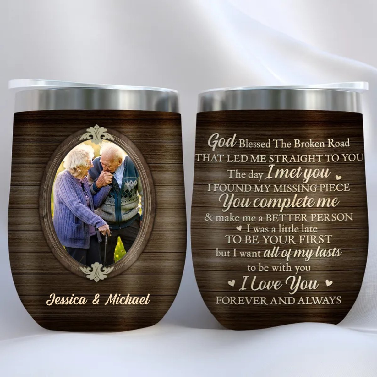 Family - I Always Love You - Personalized Wine Tumbler - Makezbright Gifts