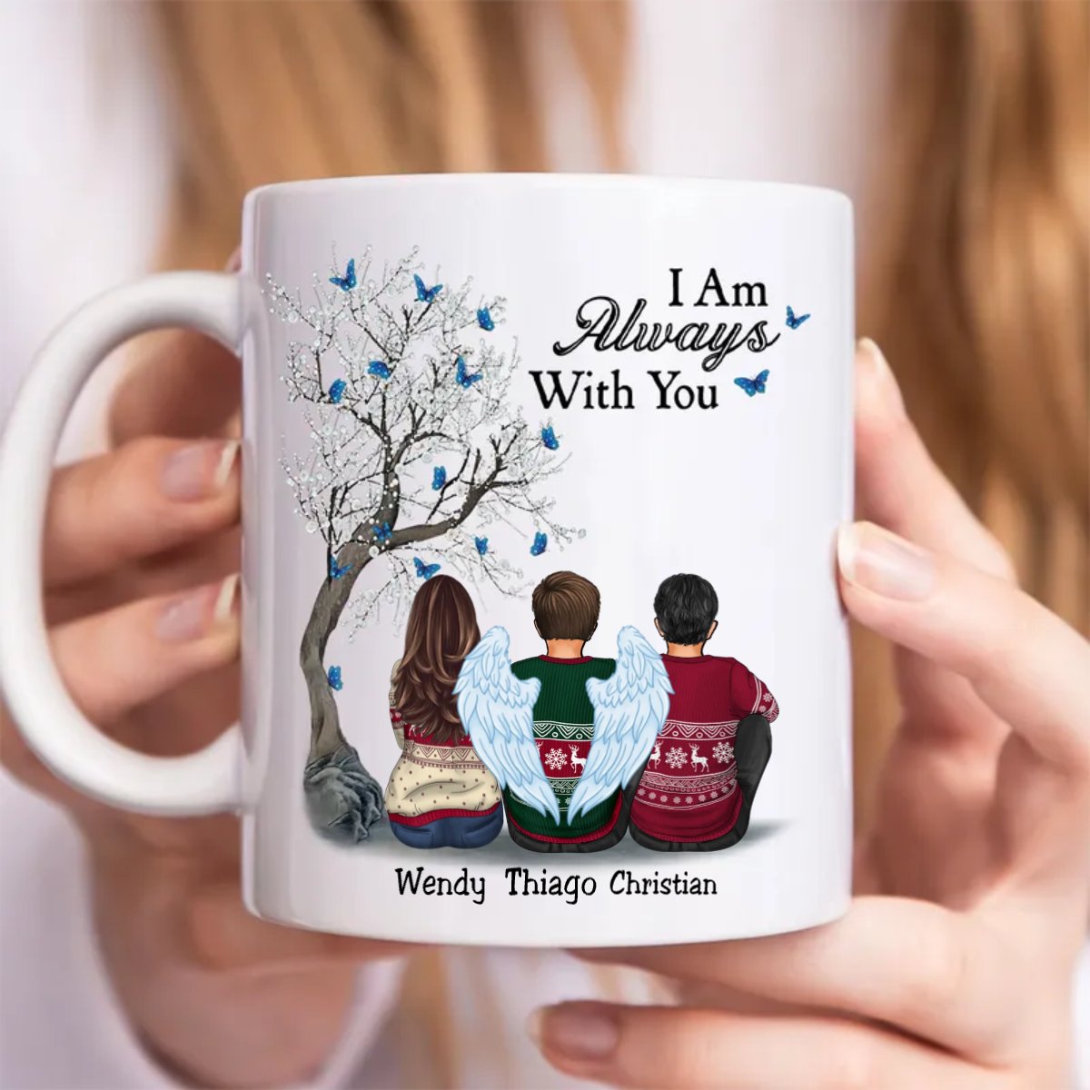 Family - I Am Always With You - Personalized Mug (LH) - Makezbright Gifts