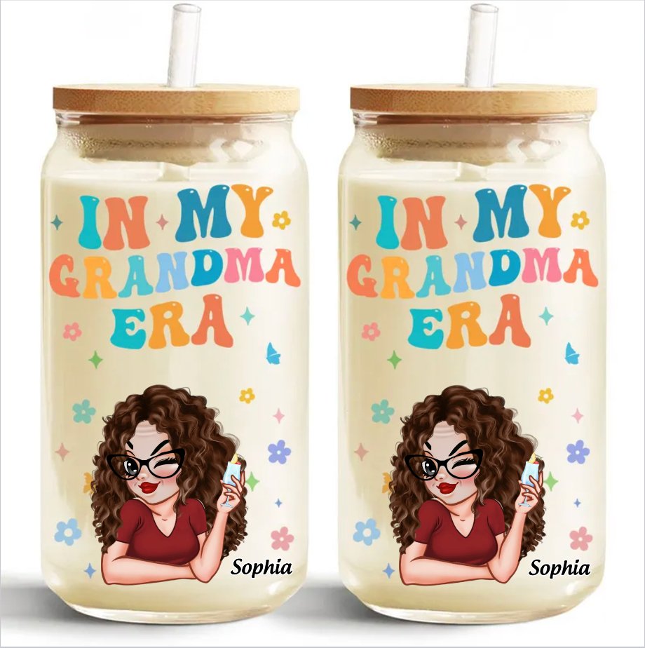 Family - In My Wifey Era - Personalized Glass Can - Makezbright Gifts