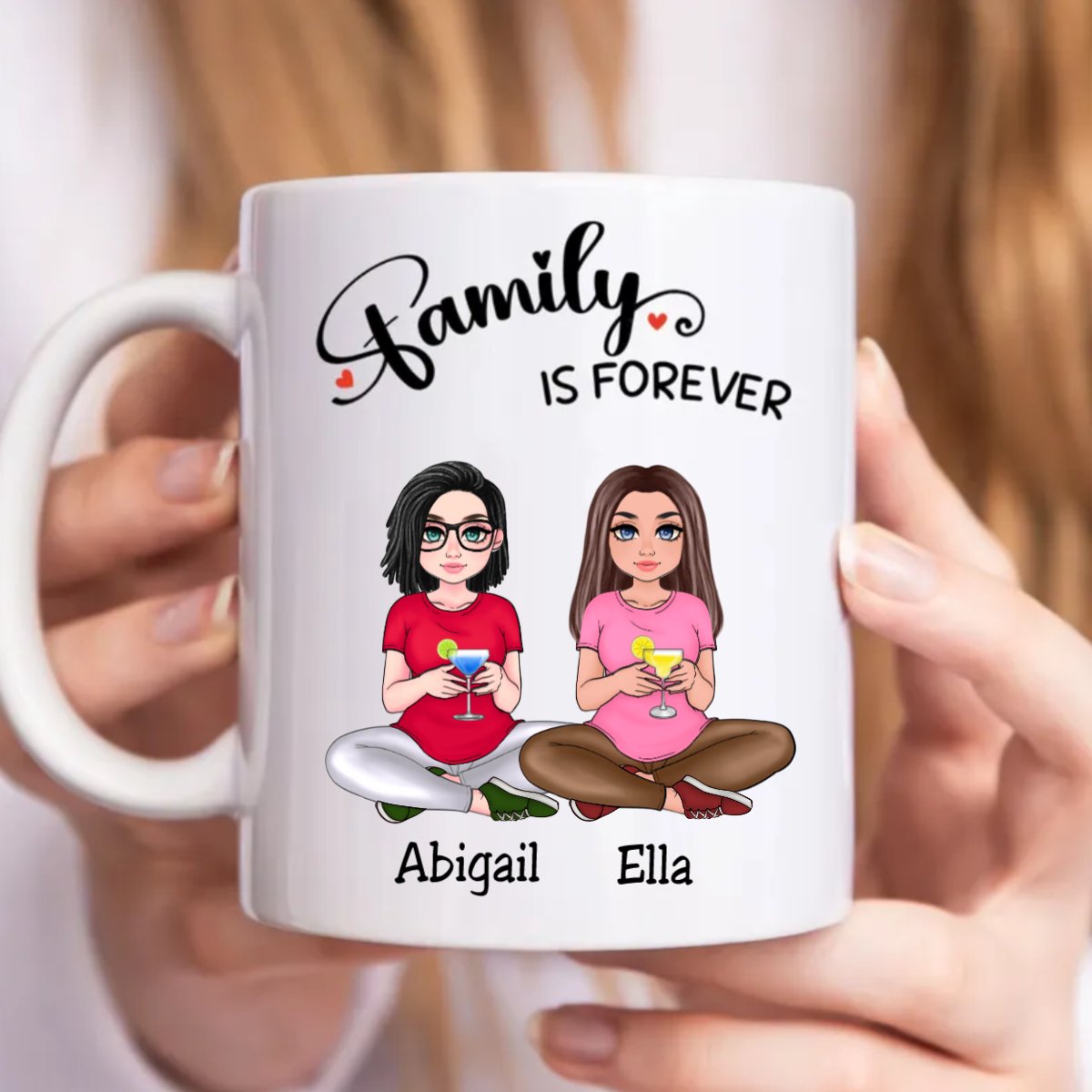 Family Is Forever - Personalized Mug (NM) - Makezbright Gifts