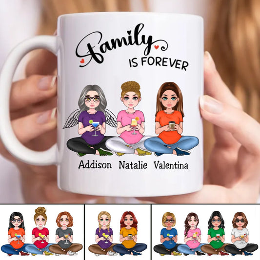 Family Is Forever - Personalized Mug (NM) - Makezbright Gifts