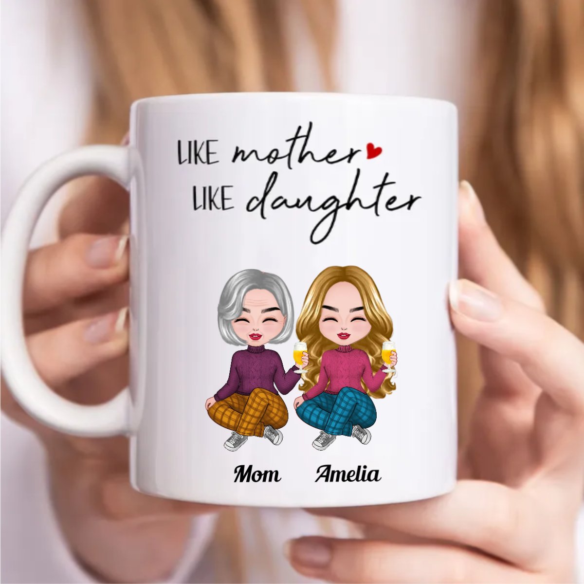 Family - Like Mother Like Daughter - Personalized Mug (NN) - Makezbright Gifts