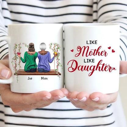 Family - Like Mother Like Daughter - Personalized Mugs - Makezbright Gifts