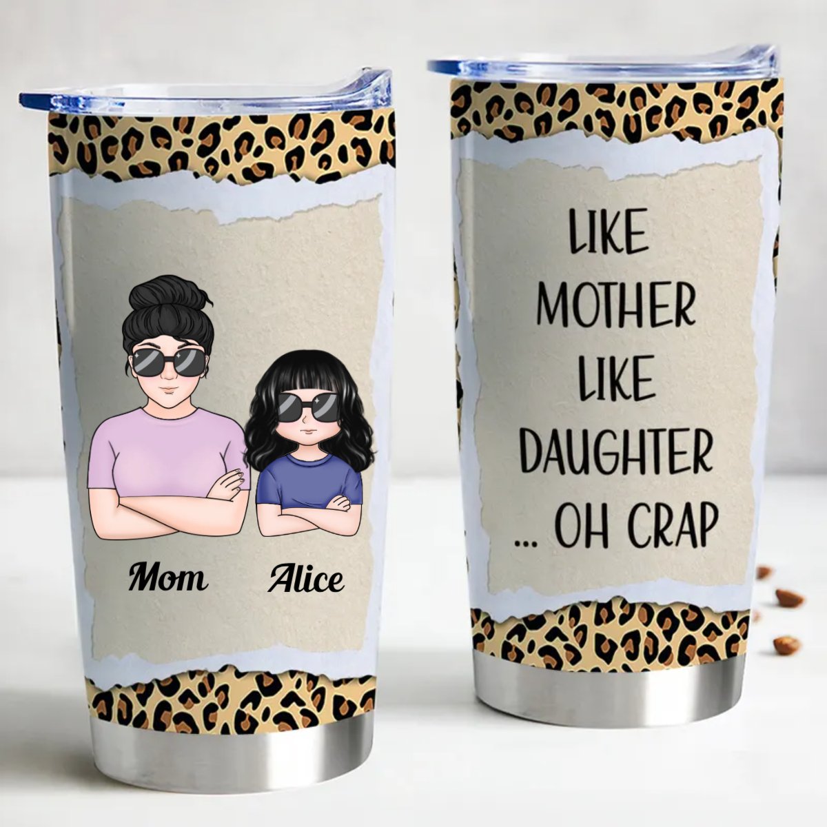 Family - Like Mother Like Daughter - Personalized Tumbler - Makezbright Gifts